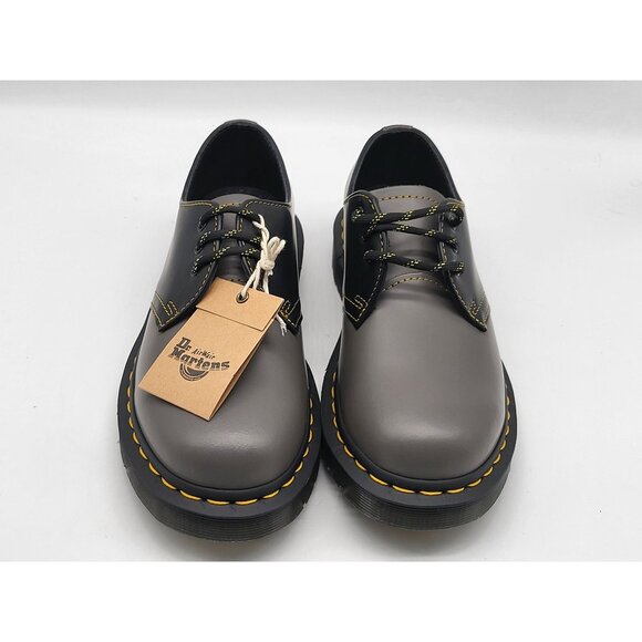 Dr. Martens 1461 Contrast Stitch Smooth Leather Oxford Shoes Charcoal Shoes Sz 4 - Picture 2 of 7